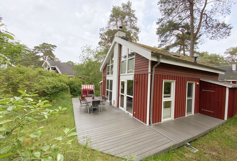 Ferienhaus Sanddorn umgeben von Natur